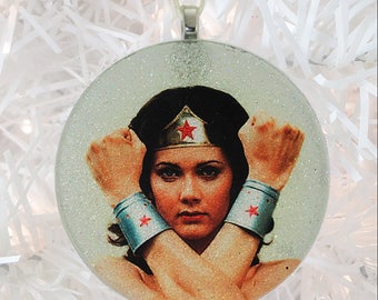 lynda carter wonder woman ornament