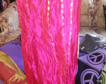 Hot Pink/ Fuscia and Gold Egyptian Bellydance Tribal Fusion Harem Pants- size Small- a-hp-s