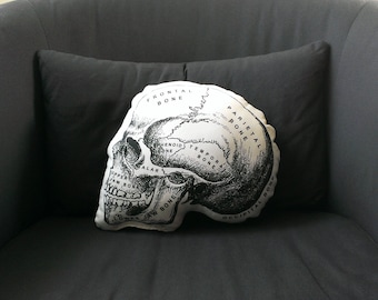 Skull Pillow Halloween cute halloween gift ideas halloween party 2017 halloween decoration witch goth home decor medical student gift nurse