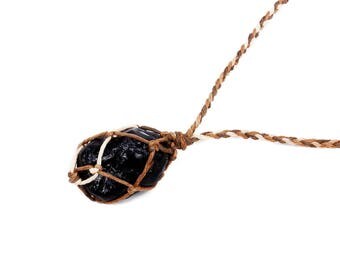 Gifts for Grieving, Apache Tear Necklace, Dragonglass, Obsidian Necklace, Apache Tears Jewelry, Mourning Jewelry, Geology Gifts