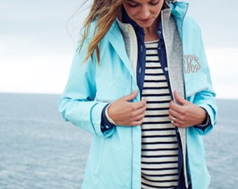 Monogram Rain Jacket, Monogrammed Rain Coat - Monogrammed gifts - Girls, Women's, Toddlers, Charles River Rain Jacket
