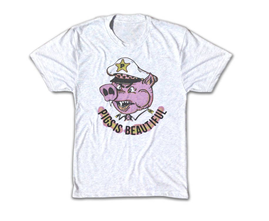 Pigs is Beautiful T Shirt Tri-Blend Vintage Apparel