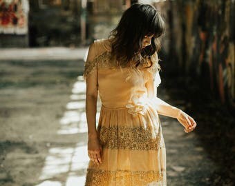 1920s Sleeveless Dress - As Is 20s Dress - XS / Sm