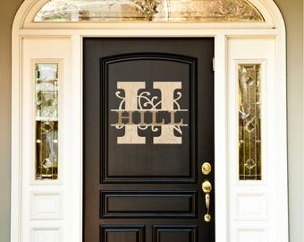 Monogram Door Hanger, Wedding Gift, Wedding Monogram, Letter Door Hanger, Front Door Wreath, Engagement Gift, Anniversary Gift, Bride to Be