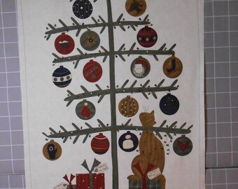 Take A Bough Christmas Fabric Panel by Sandy Gervais for Moda