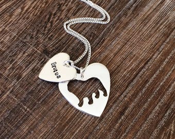 English bulldog Argentium Silver heart necklace, bulldog jewelry, bulldog, British Bulldog, bulldog charm, pet, dog, silhouette