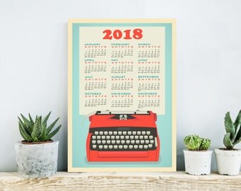 Framed Wall Calendar wall calendar 2018 | etsy Framed Wall Calendar wall calendar 2018 | etsy