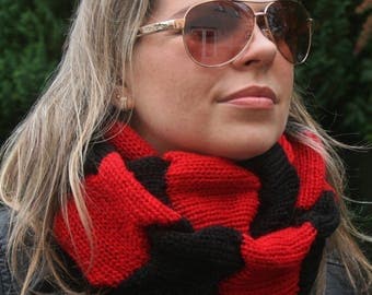 Knit Infinity Scarf, Women's Scarf, Circle Scarf, Cowl, Neckwarmer, Snood, Hooded Scarf, Winter scarf, Gift for women, Women's Accessories