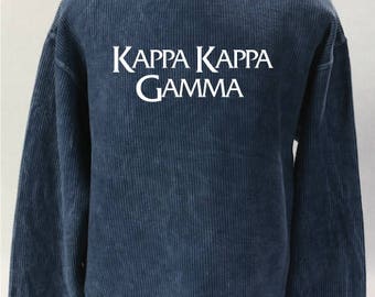Kappa Kappa Gamma Corded Sweatshirt
