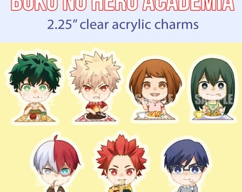 Hero Lunch 2.25" Clear Acrylic Charms