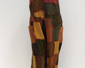 Colorful Patchwork Hippie Harem Jumpsuit (JS-566)