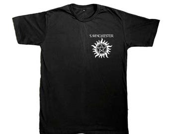 Supernatural shirt, Sam Winchester shirt , Black Shirt
