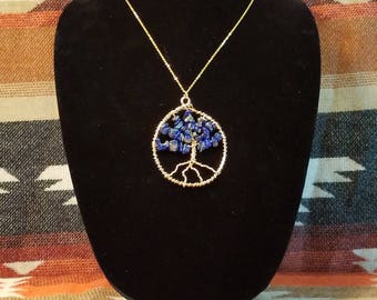 Tree of Life Pendant with Lapis Lazuli