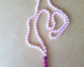 Rose Quartz Meditation Mala