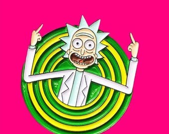 Rick And Morty Pin, Rick Sanchez Pin, Rick And Morty Enamel Pin, Rick And Morty Show, Enamel Pin, Cosplay