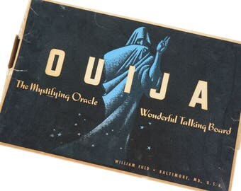 Vintage Ouija Board William Fuld Ouija Board Parker Brothers Mystifying Oracle Fortune Telling Mystic