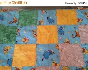 50% OFF SALE Winnie Pooh Baby Quilt