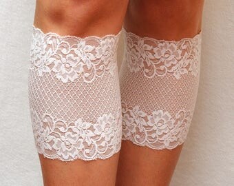 Girlfriend gift|for|her Bridal Lace Boot Cuffs White boot socks Lace Boot toppers Boot cover lace leg warmers Lace cuffs bridesmaid gift