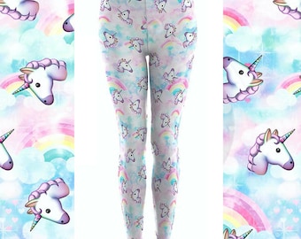 Unicorn Leggings / Womens Leggings / Adult Leggings / Cute Leggings/ For Women / Gift Idea / Gift For Her / Unicorn Pants / Printed Leggings