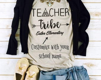 Customized Teacher Tribe Shirts