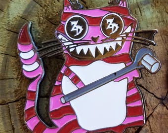 Zeds Dead Ratchet Kitty Hat Pin, Zeds Dead Pins, Cat Pins, EDM Pins, Festival Pins, Rave Pins, Bassnectar Pins