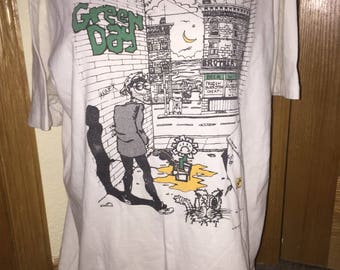 RARE Vintage 1995 Green Day T-Shirt size L