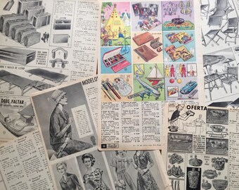 20 pages from "London Paris" Catalog Book (Uruguay 1962-1963)