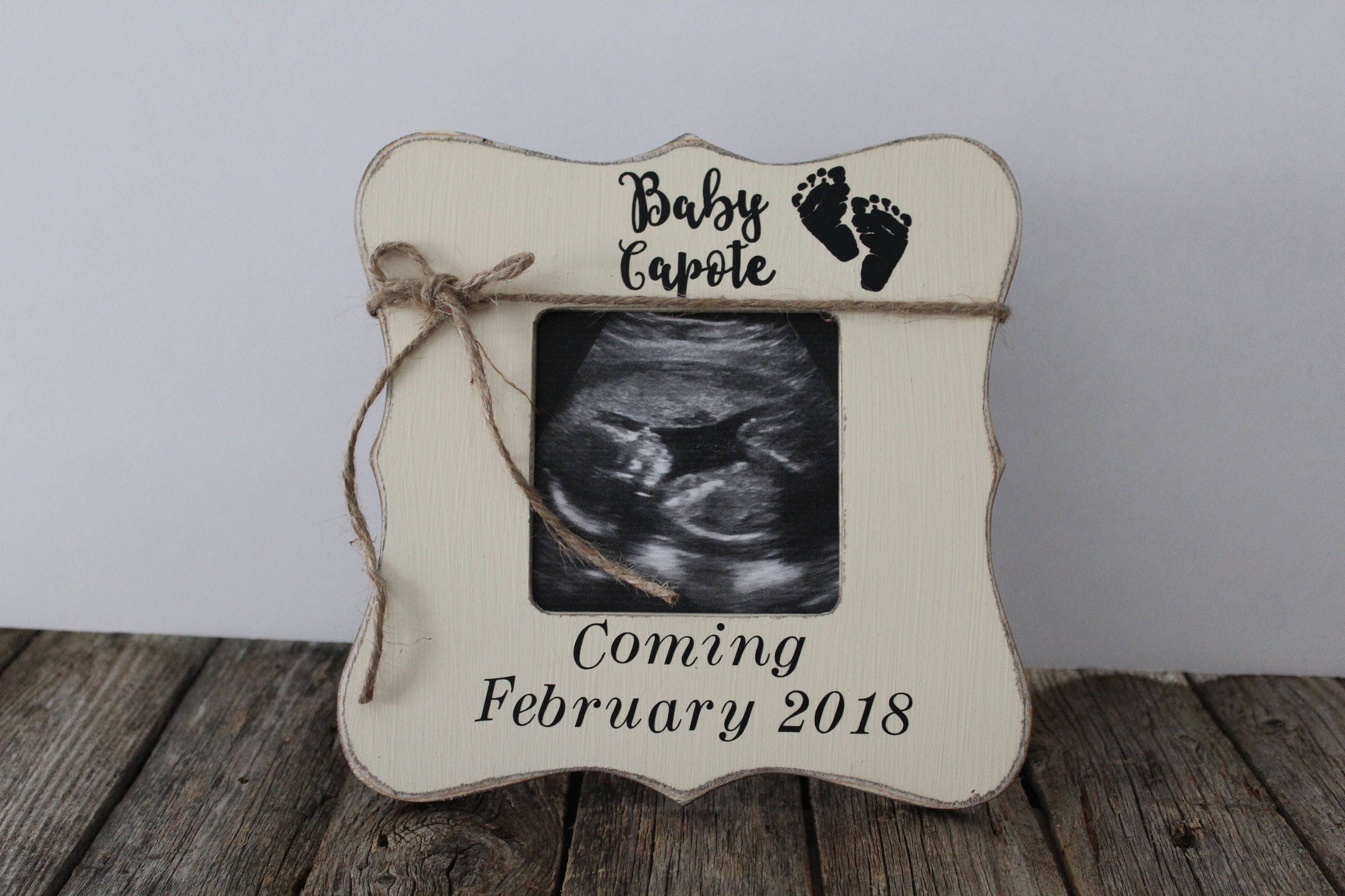Ultrasound Picture Frame Pregnancy Announcement Gender