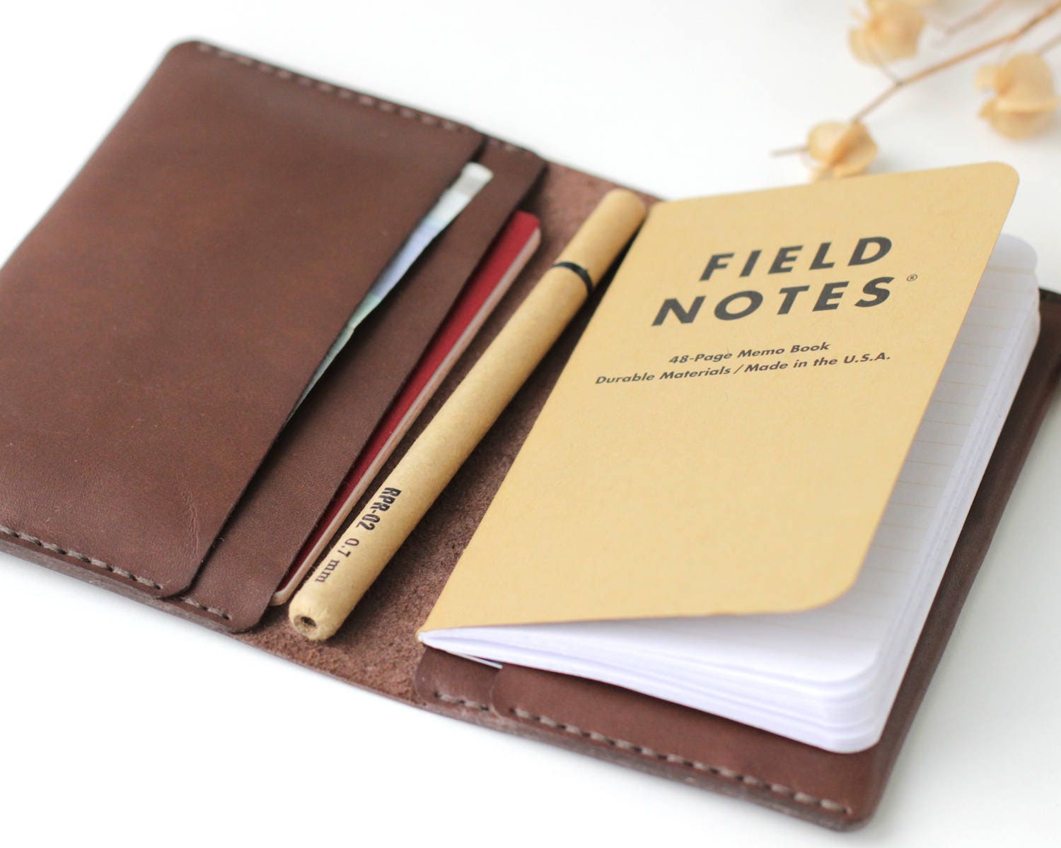 Leather field notes cover Leather passport wallet field notes