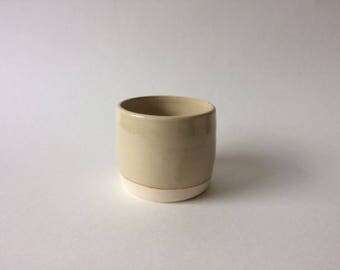 light shino cup or planter or vase