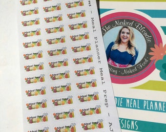 AJ6D403, Meal Planner Meal Prep, Planner stickers.