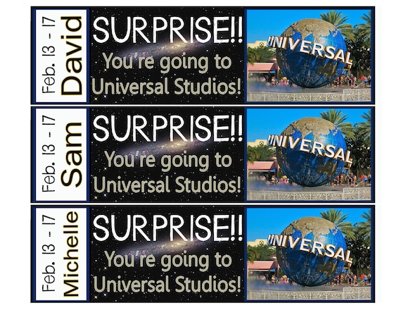 universal studios tickets