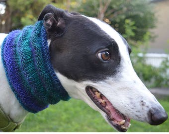 Dog snood, sighthound, greyhound, whippet, lurcher, Italian greyhound
