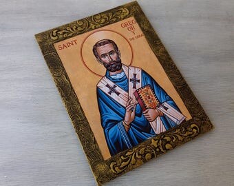 Saint Gregory,St Gregory,Saint Gregory The Great,Pope Saint Gregory,Saint Gregory the Dialogist,St Gregory Icon,St Gregory Art