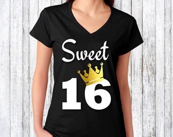 Sweet 16 shirts | Etsy