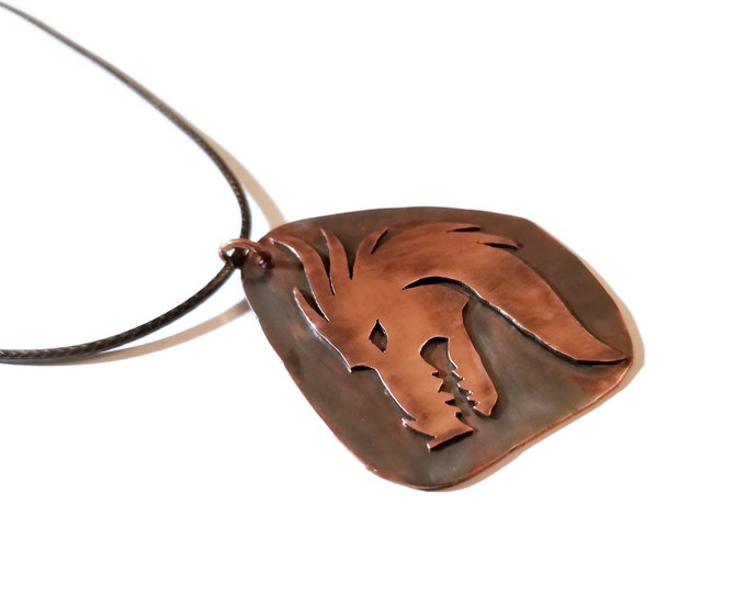 Copper Dragon Pendant