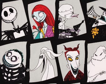 The Nightmare Before Christmas Fabric Camelot Fabrics by the Half Yard