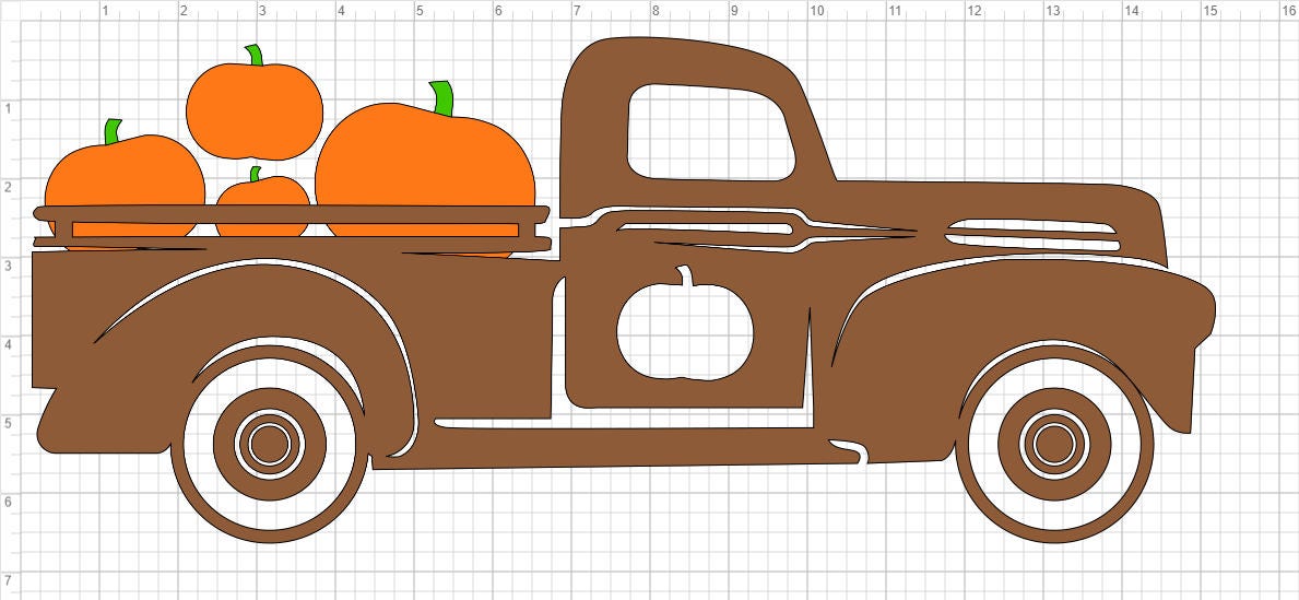 Download Halloween Fall Pumpkin Truck SVG PDF EPS Dxf & Studio 3 Cut