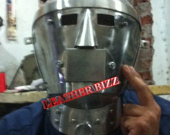 Steel Medieval Bondage Head cage with Padloack