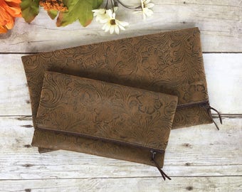 SALE Faux Leather Clutch
