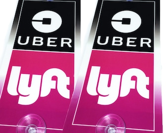 Uber Lyft Sign Printable Window