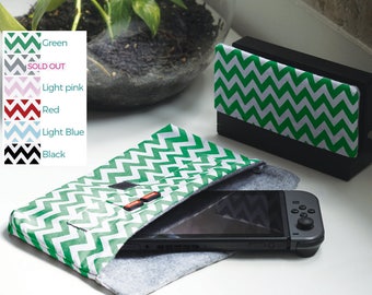 NINTENDO SWITCH CASE * Zigzag 6 colors available * 2 types of lining available * Durable & soft cotton fabric * Custom requests accepted