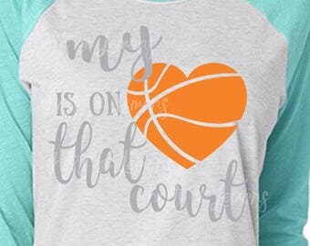 Basketball Mom SVG, My heart is on that court svg, Basketball svg, Proud mama svg, Proud mom, Frames, Basketball svg, SVG, Cheer SVG, dxf