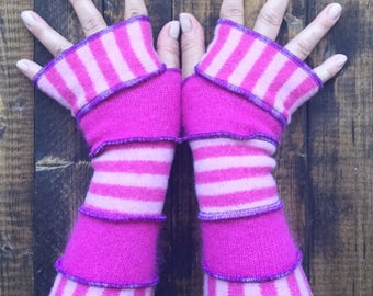 Fingerless Gloves -Made from Recycled Sweaters
