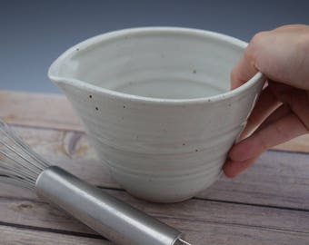 Handmade Ceramic Bowls, Ceramic Mixing Bowl, Pottery Bowl, Batter Bowls, Serving Bowl, Pouring Bowl