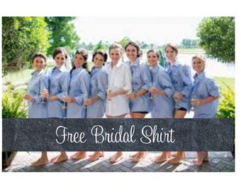 Set of 9 Bridesmaid Shirts-Brides Shirt-Button Down Shirts-Monogrammed-Bridesmaid Shirt-Bridesmaid Oxford Shirts