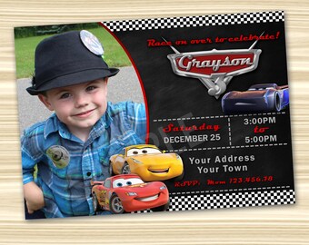 Cars 3 Invitation. Cars Party Invitation. Diy Cars Birthday Party. Cars Printable. Lightning McQueen Invitation. DIGITAL FILE.