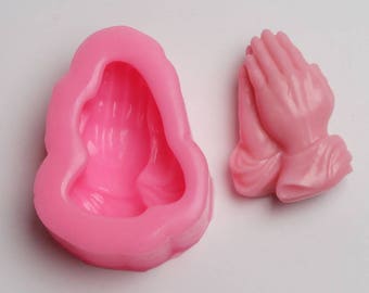 Praying hand silicone mold,Prayer Hand Finger Silicone Mold,for Soap, Candle Making ,Resin,Clay Crafts Molds