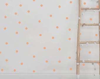 Mini polka dot wall stickers, wall decals, wall vinyl, nursery decor, polka dot decals, polka dot vinyl, polka doat stickers