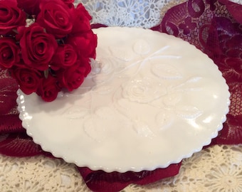 Imperial Milk Glass canapé or cake plate